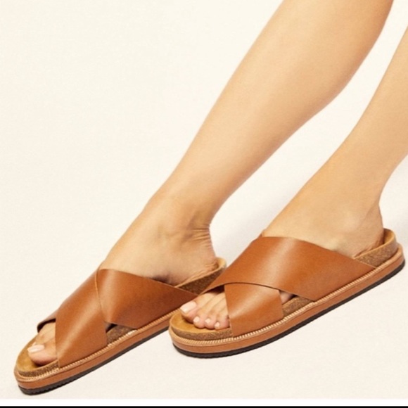 🆕 Free People Sidelines Flat Footbed Sandal - Picture 11 of 12
